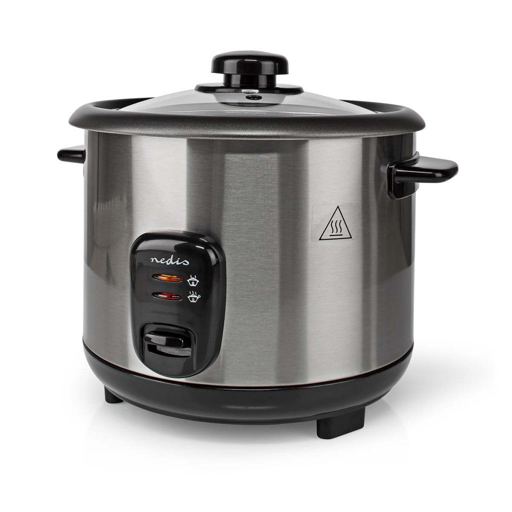Nedis karc115al rijstkoker 1,5l 500w zilver