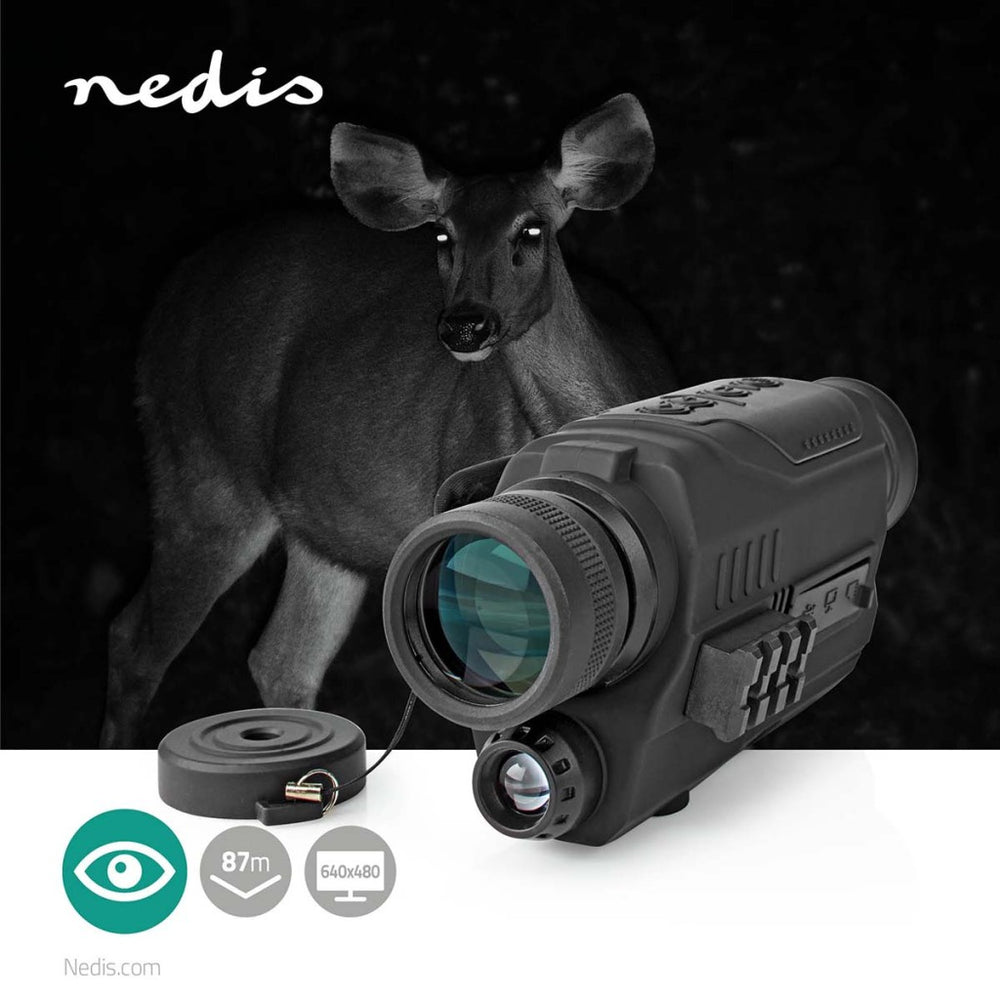 Nedis scbi9000bk monoculaire vergroting: 5 x diameter lenslens: 32 mm gezichtsveld: 87 m nachtzicht inclusief reistas