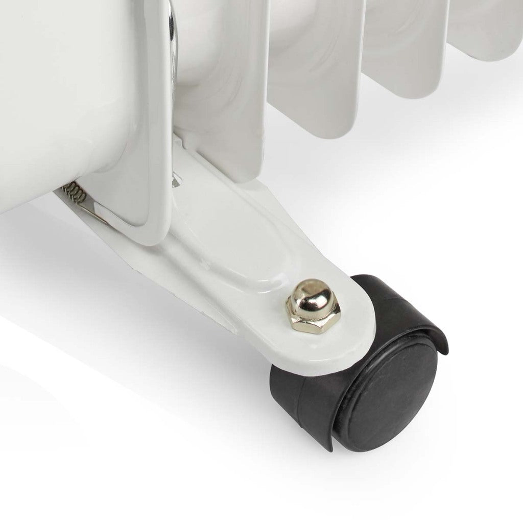 Nedis htoi30wt11 mobiele olieradiator 1000 1500 2500 w 11 vinnen verstelbare thermostaat 3 warmte standen omvalpreventie wit