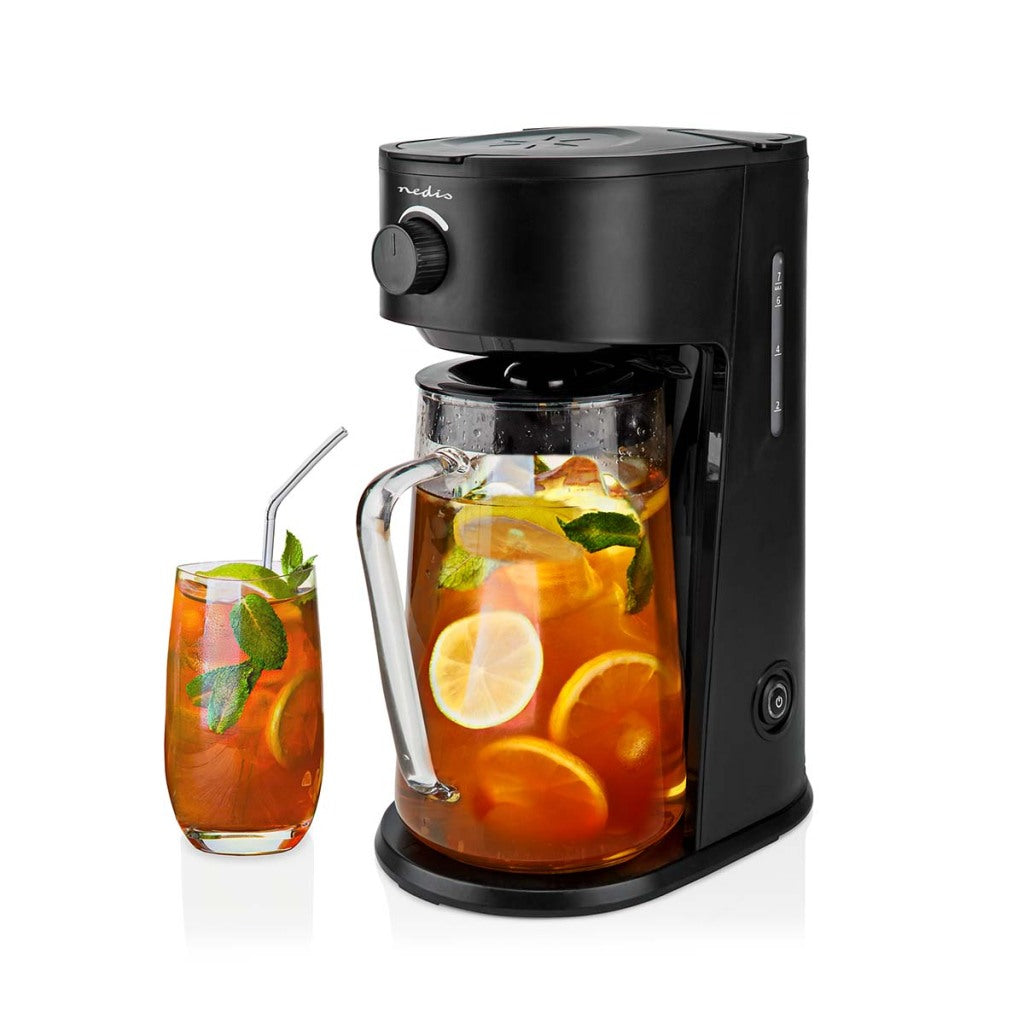 Nedis kaicm200fbk ijskoffie ijsthee maker filter koffie 2,5 l 6 kopjes zwart