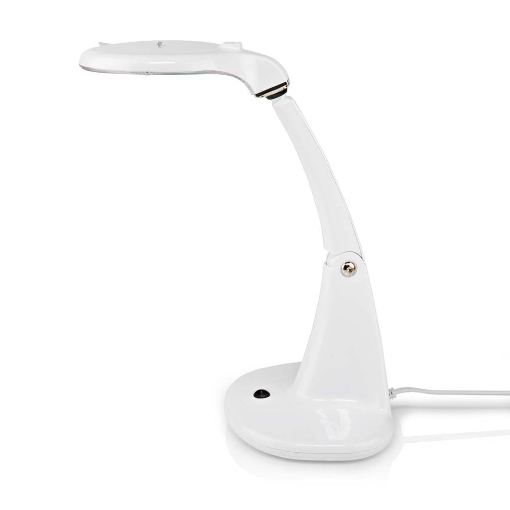 Nedis MAGL1WT Tafel-loeplamp Lenssterkte: 3 12 Dioptrie 6500 K 6,5 W 585 Lm Wit