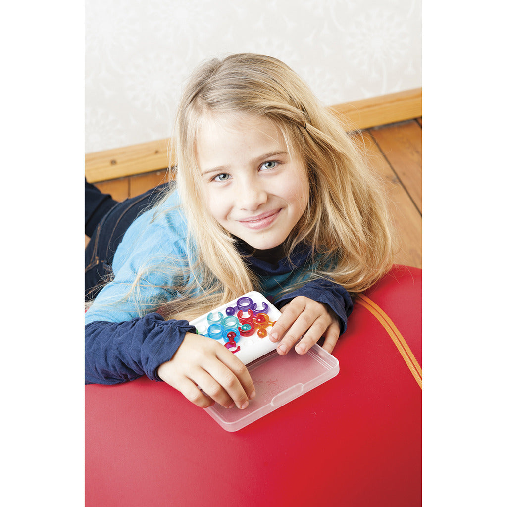 Smartgames iq link - logisch denkspel reispuzzel - 120 opdrachten met ringsysteem - educatief solospel voor kinderen en volwassenen - vanaf 8 jaar