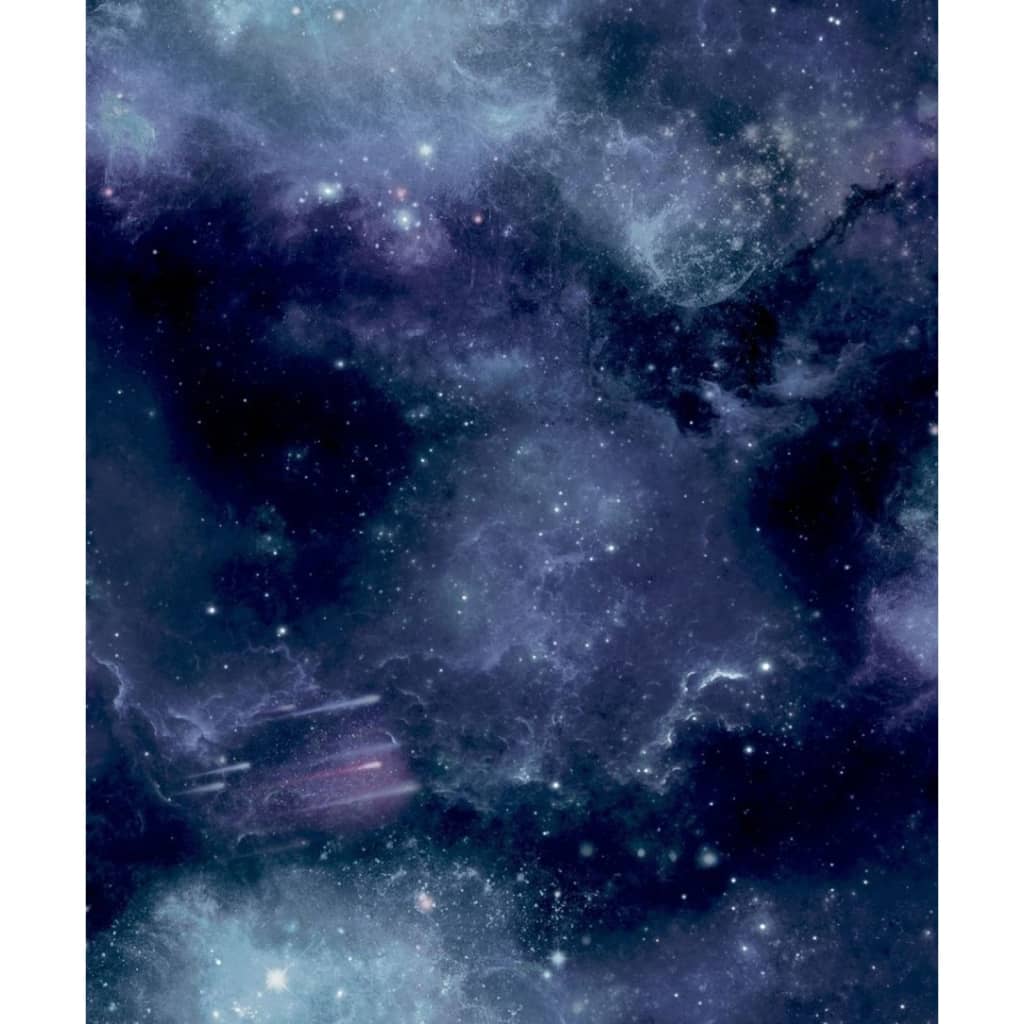 Noordwand Noordwand Behang Good Vibes Galaxy met zwart en paars