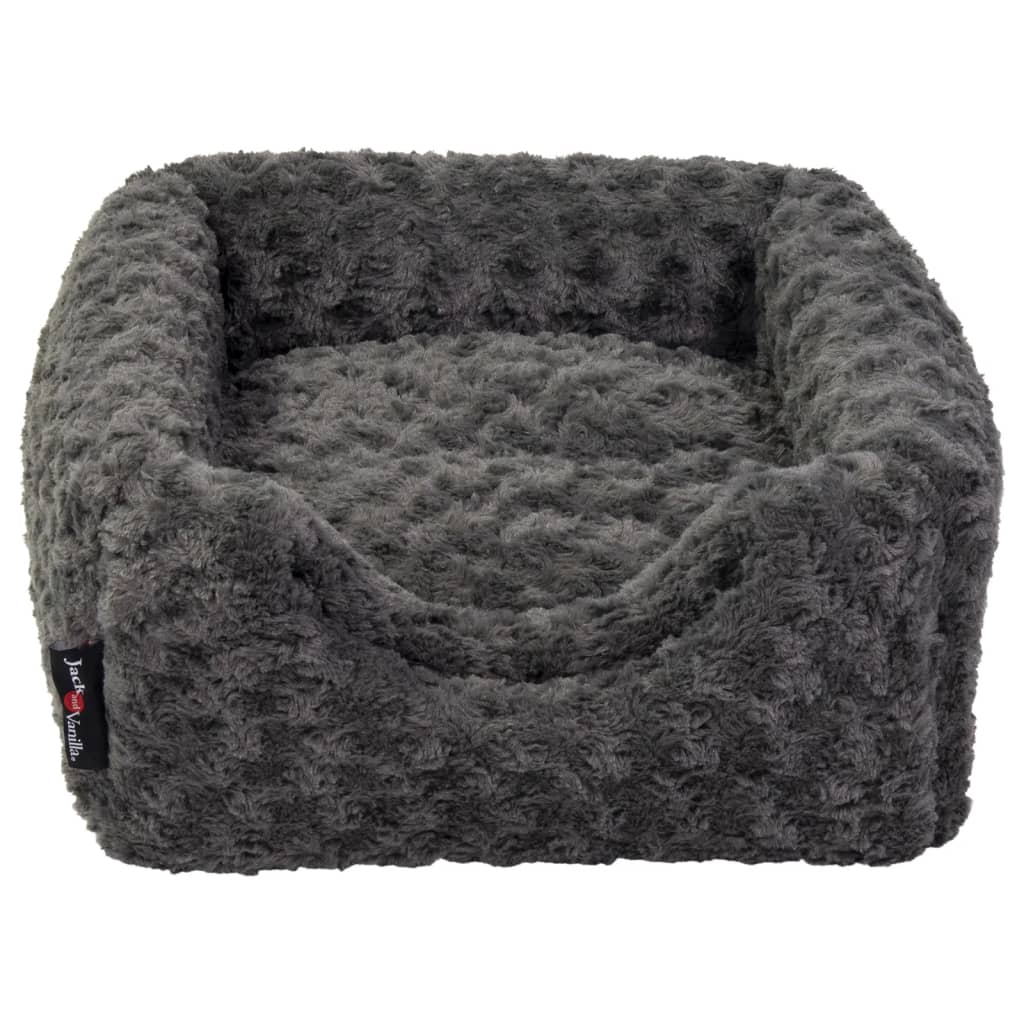 Jack en vanilla huisdierengrot softy s 40x40x39 cm rozet grijs