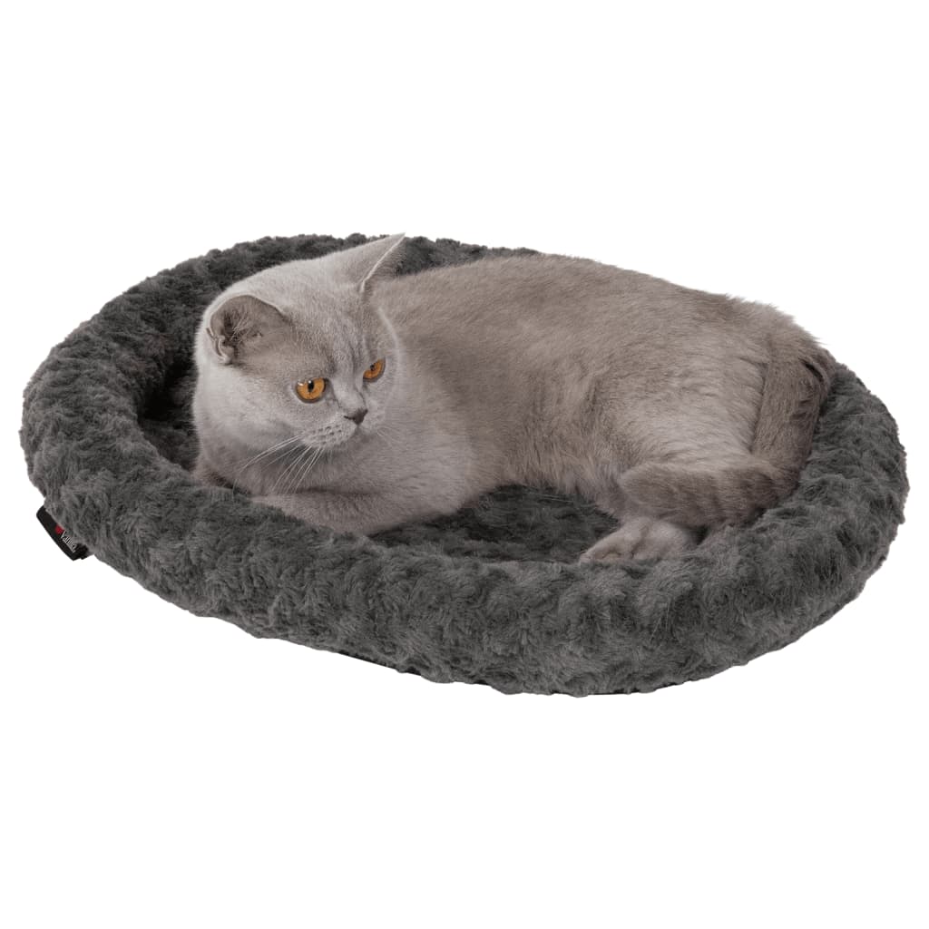 Jack en Vanilla Jack en Vanilla Huisdierenmand Softy XS 45x40x7 cm rozet grijs