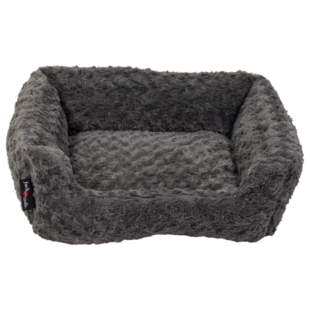Jack en Vanilla Jack en Vanilla Huisdierenbank Softy XS 50x43x17 cm rozet grijs