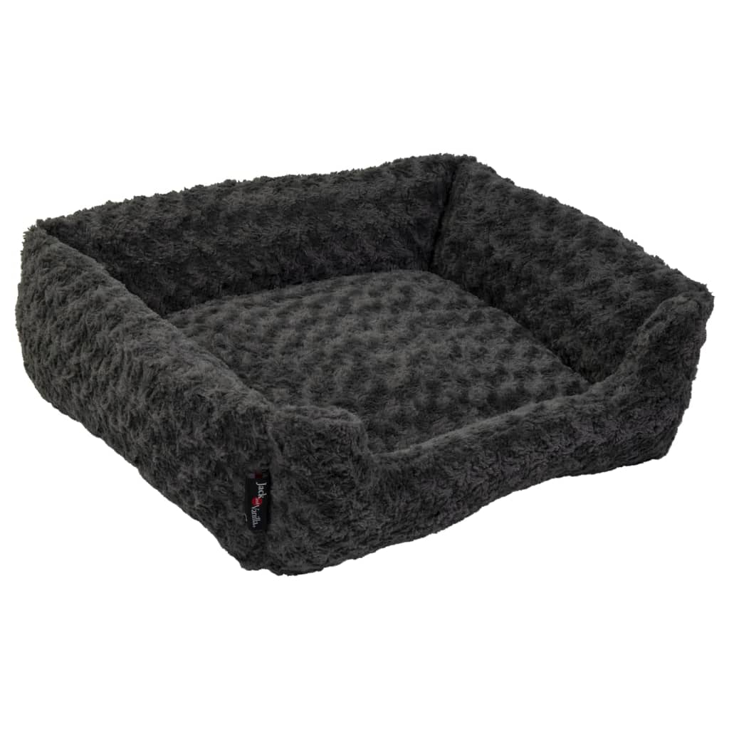 Jack en Vanilla Jack en Vanilla Huisdierenbank Softy S 60x52x18 cm rozet grijs