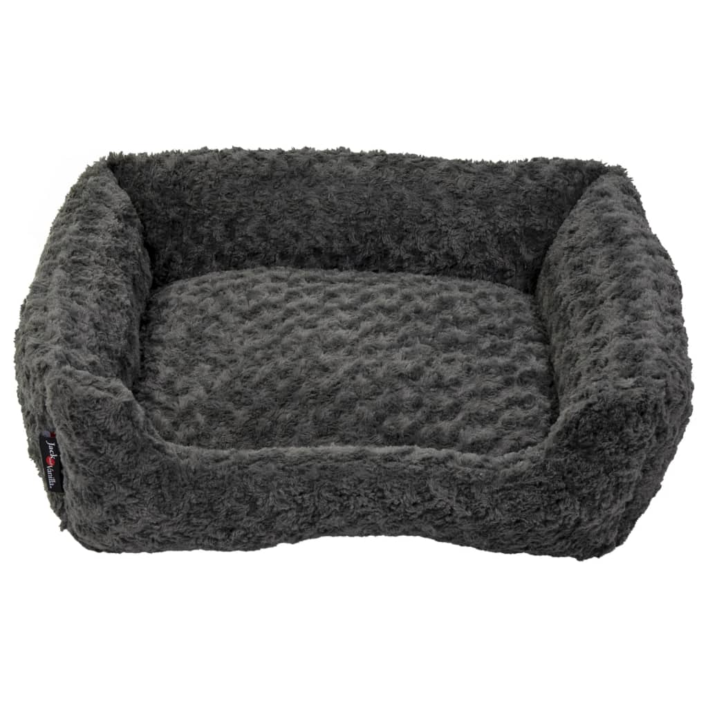 Jack en Vanilla Jack en Vanilla Huisdierenbank Softy S 60x52x18 cm rozet grijs