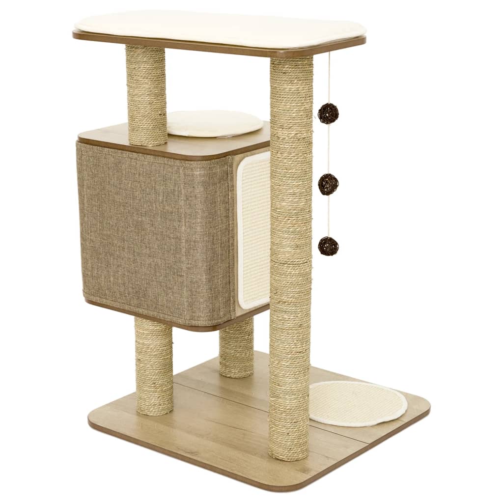 Jack en Vanilla Jack en Vanilla Kattenmeubel Molly 56x56x86 cm bruin
