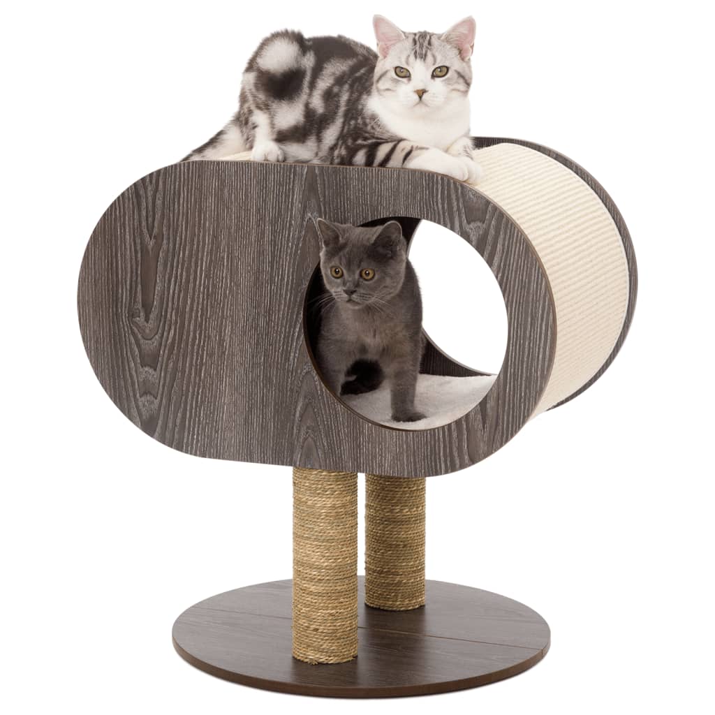 Jack en Vanilla Jack en Vanilla Kattenmeubel cocon Molly 48x48x62 cm grijs