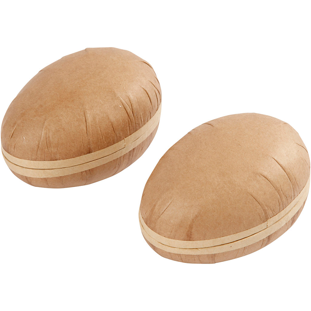 Creativ company tweedelig kartonnen eieren 12cm - 2st.