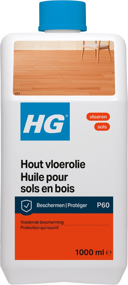 Hg (hagesan) hg hout vloerolie (product 60) 1l