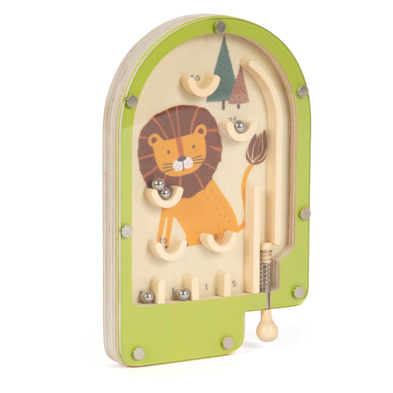 Small foot - houten mini flipperspel leeuw