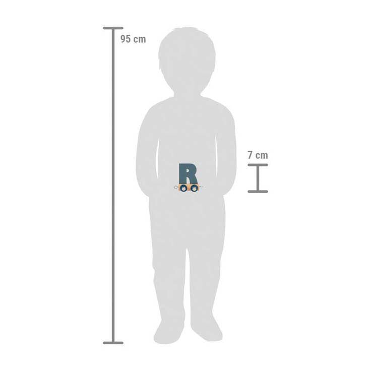 Small foot - houten lettertrein polar - r