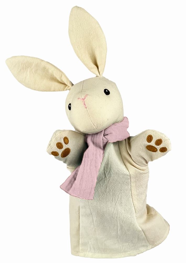 Egmont handpop dier konijn. 29 cm. 0+