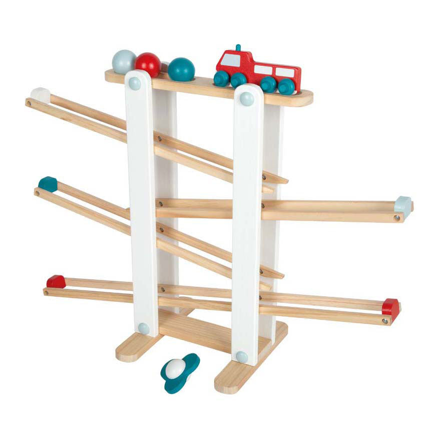 Kleine voet - houten knikkerbaan