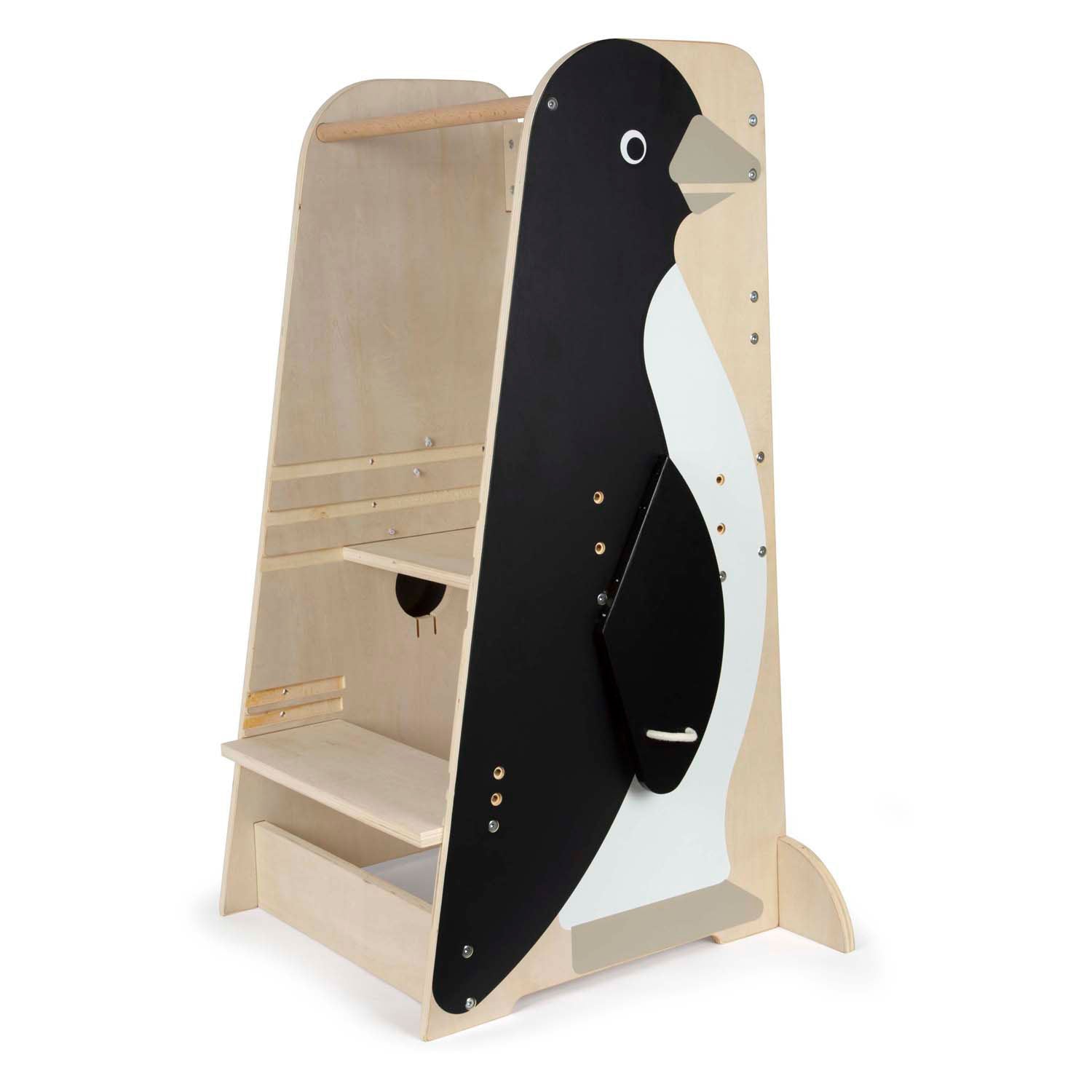 Small foot - houten leertoren pinguïn wild life, 92cm