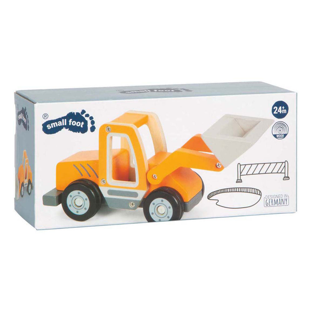 Small foot - houten wiellader met schop