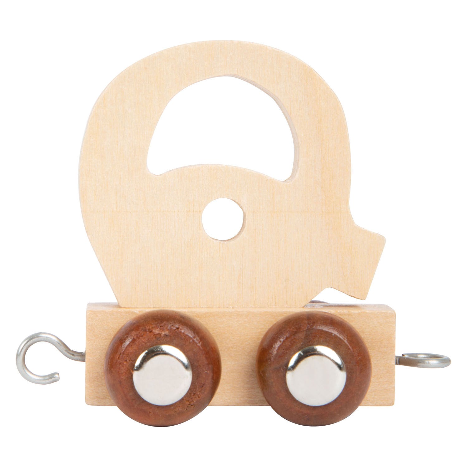 Small foot - houten lettertrein - q - 12 stuks