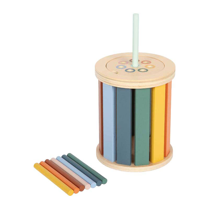 Small foot - houten montessori sorteerspel met trommel