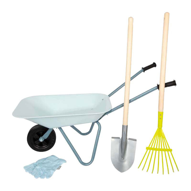 Small foot - tuingereedschap set met kruiwagen 5dlg.