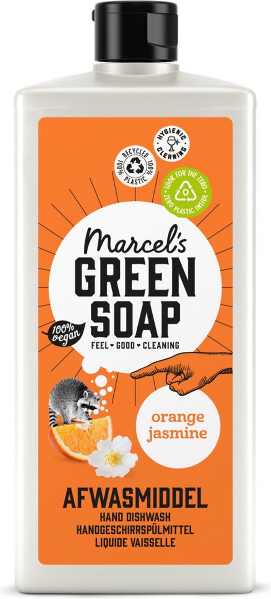 Marcel's green soap afwasmiddel sinaasappel jasmijn