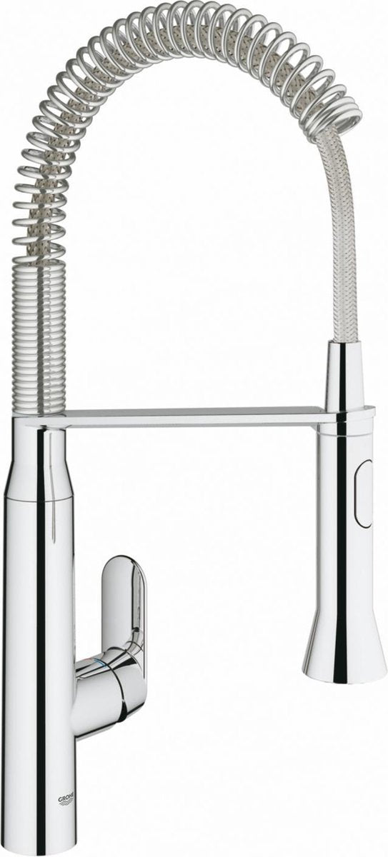 Grohe k7 keukenkraan - medium uitloop - met professionele handdouche - chroom