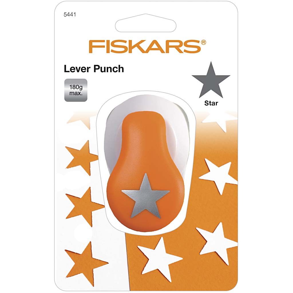 Creatief bedrijf fiskars figuurspons ster, 25mm