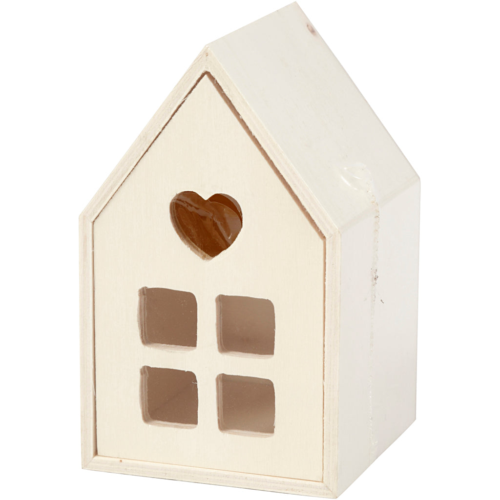 Creative company houten huis met lade, 10,8cm