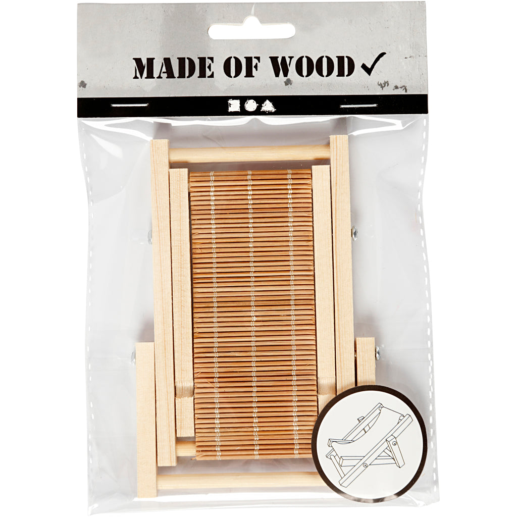 Creatief bedrijf houten mini strandstoel