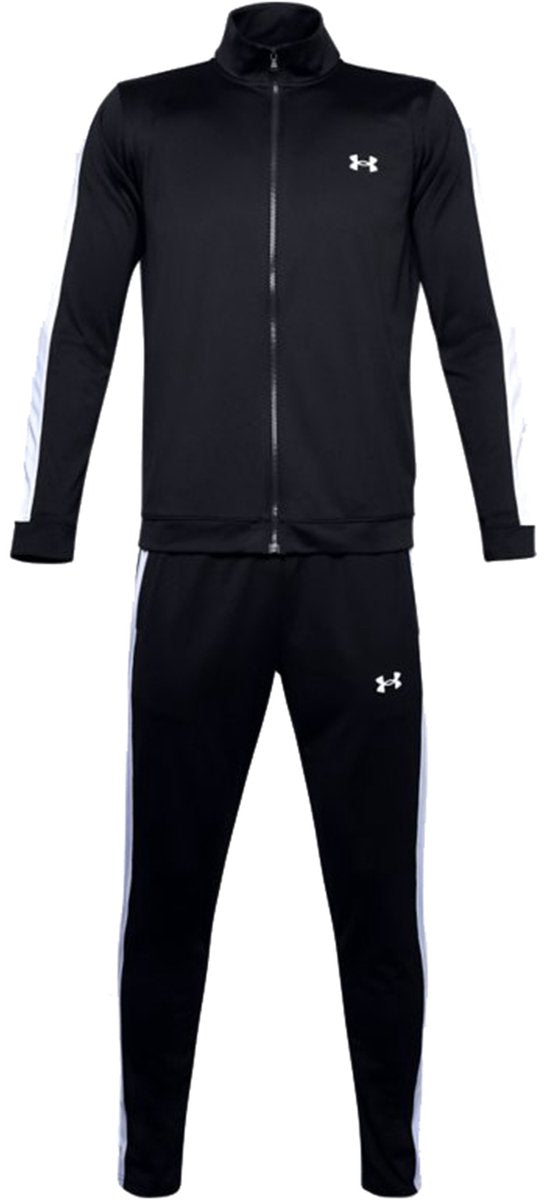 Under armour ua rival knit track suit-blk heren trainingspak - zwart - wit l