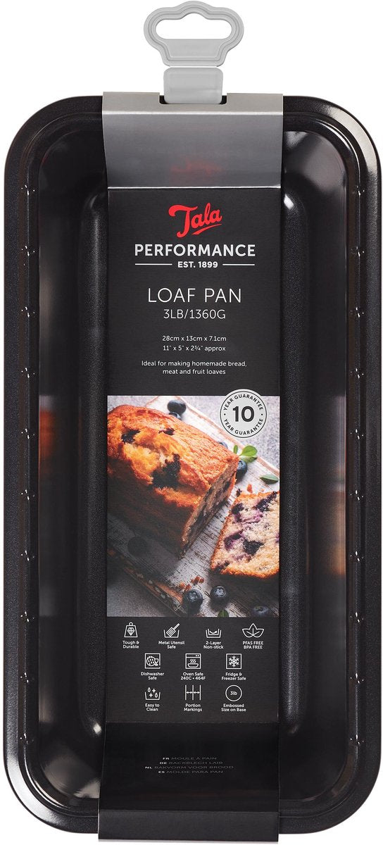 Tala performance - cakevorm - broodvorm - 30 cm - antiaanbaklaag - ovenbestendig - pfas-vrij