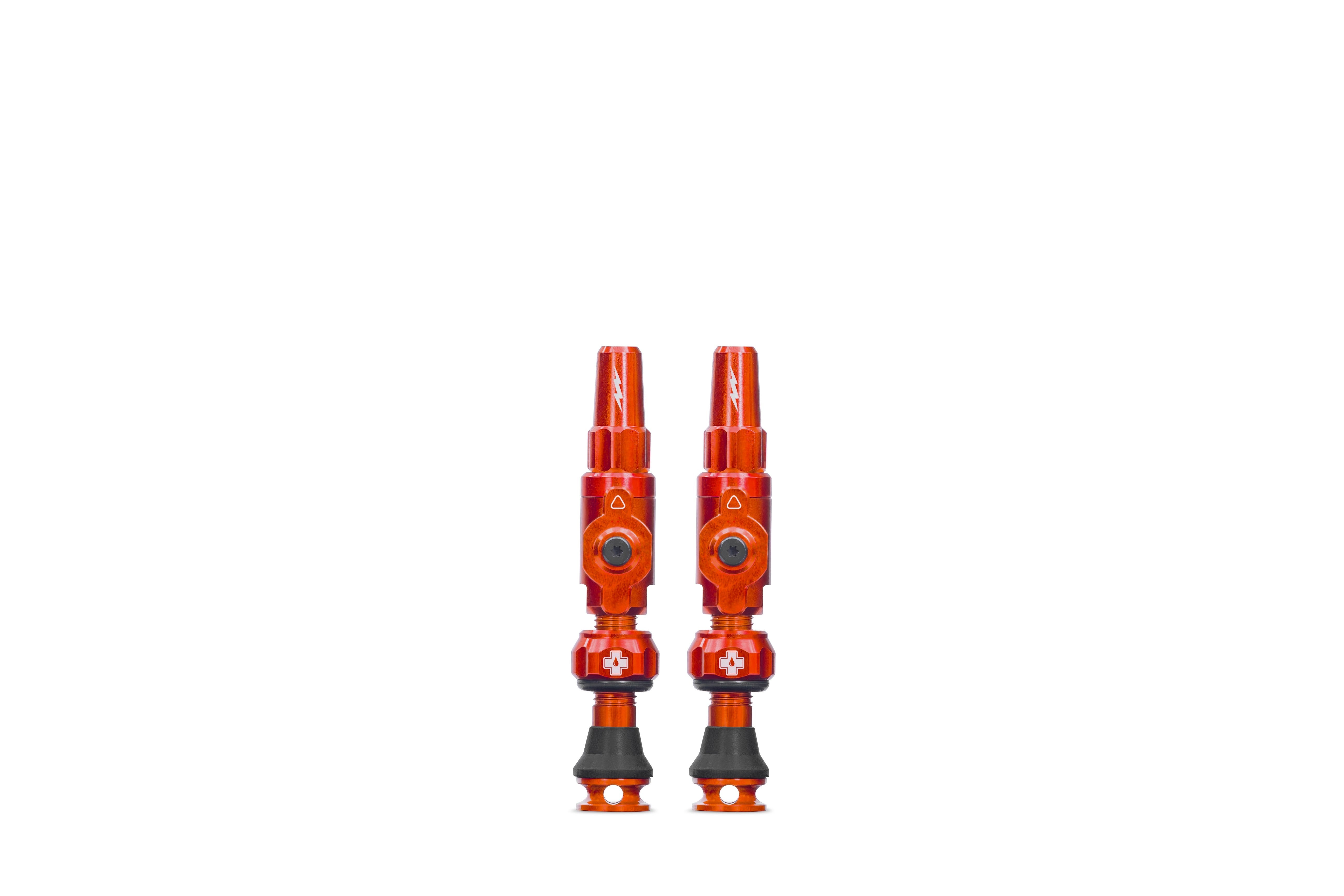 Muc-off tubeless ventiel big bore lite small orange franse presta ventiel 30mm