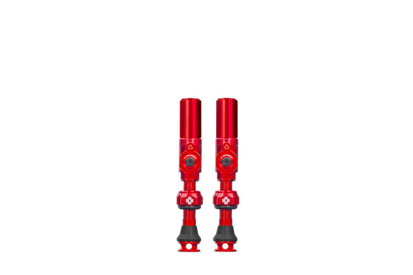 Muc-off tubeless ventiel big bore hybrid medium red auto schräder ventiel 35mm