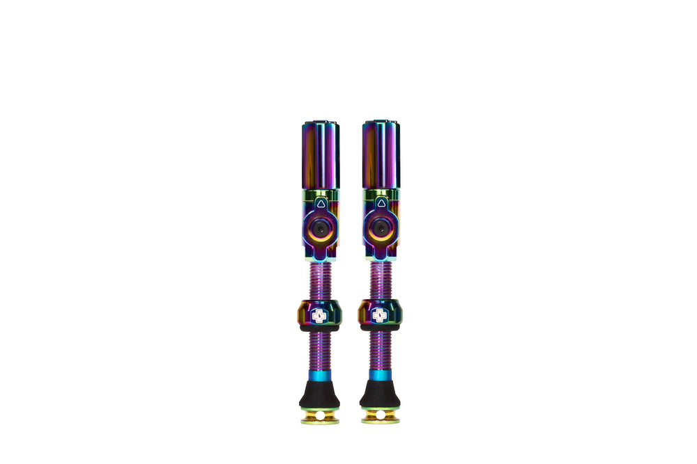 Muc-off tubeless ventiel big bore hybrid large iridescent auto schrã¤der ventiel 45mm