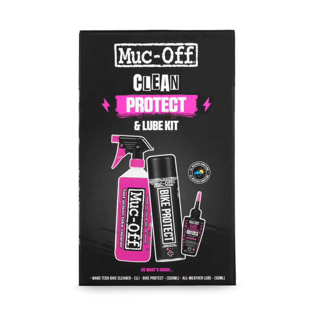 Muc-off bicycle clean protect and all weather lube kit