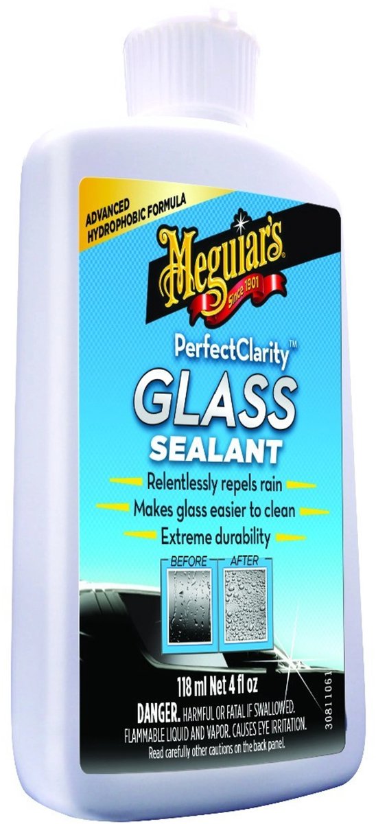 Meguiar's meguiar’s perfect clarity glass sealant – 118ml – glasverzegeling auto – hydrofobische waterafstoting – glasbescherming