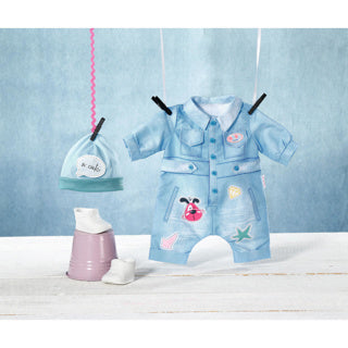 Baby born deluxe jeans overall 43cm