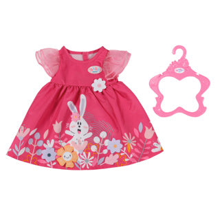 Baby born jurk bloemen 43 cm