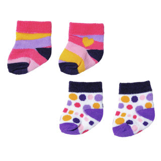 Baby born socks 2x 2 ass. 43cm | 2 stuks