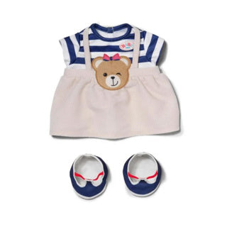 Baby born bear teddy outfit dress | 2 stuks