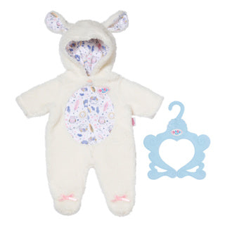 Baby born sheep onesie 43 cm | 2 stuks