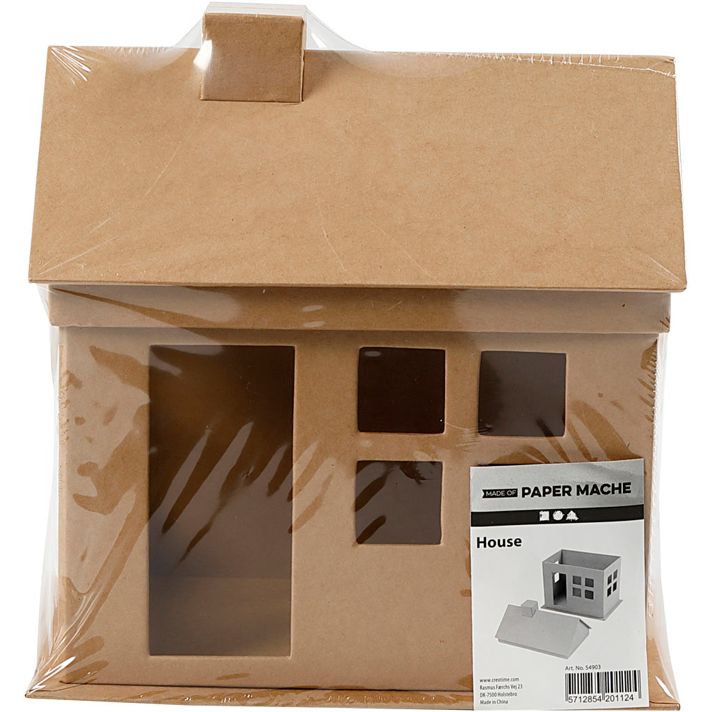 Creatief bedrijf huis papier-maché