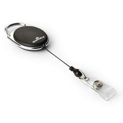 Durable style badge reel - 80 cm - zwart - 10 stuks