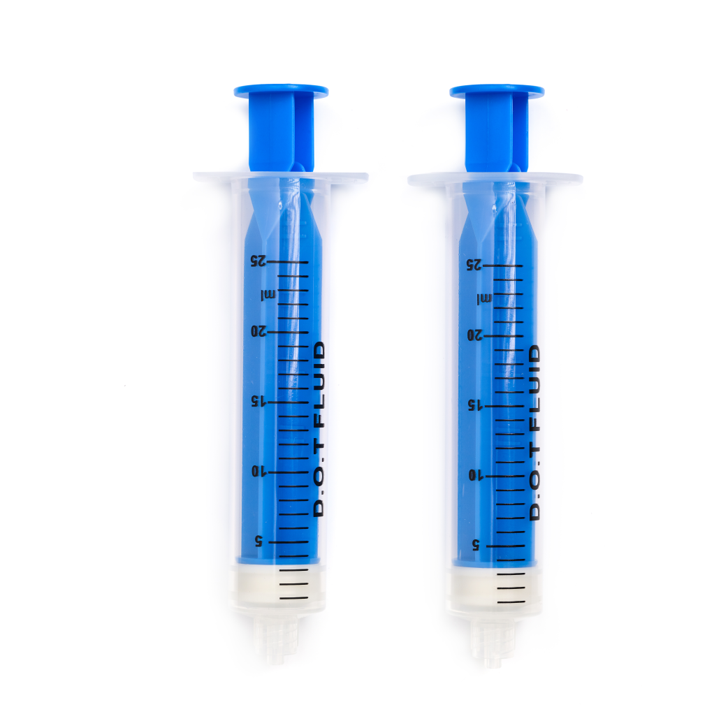 Elvedes bleeding syringes for DOT fluid