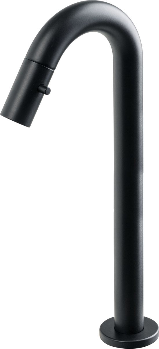 Plieger lupo 2.0 toiletkraan – opbouw fonteinkraan – verhoogd model – uitloop 20.3 cm – 10 jaar garantie – mat zwart