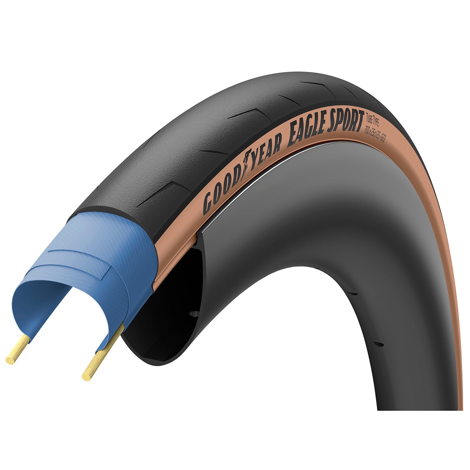 Goodyear - eagle sport 700x25c bruin