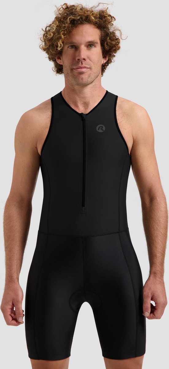 Rogelli florida dames en heren trisuit - mouwloos - zwart