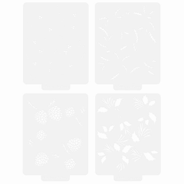 Tonic studios • timeless tidings 4 stencil set