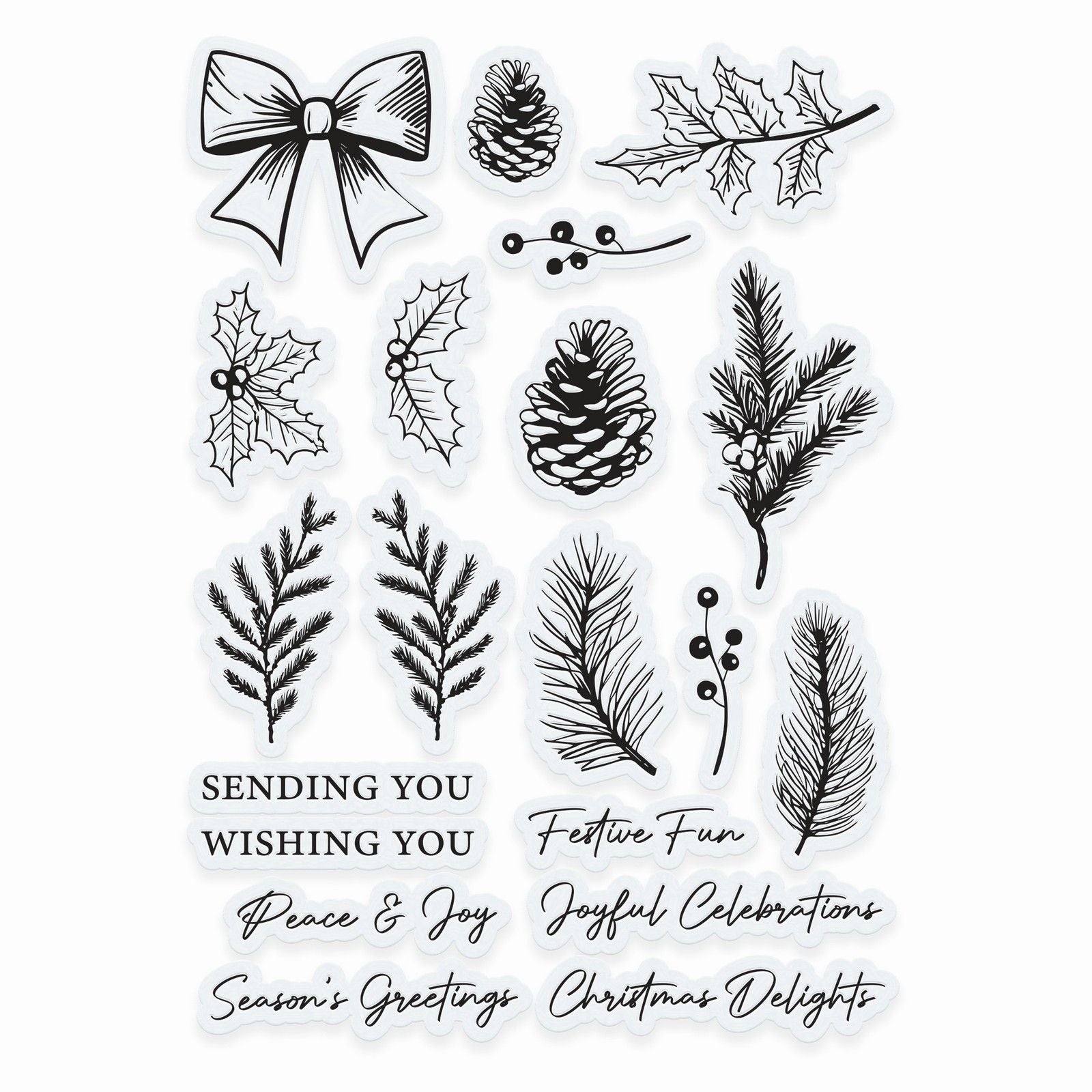 Tonic studios • timeless tidings stamp set
